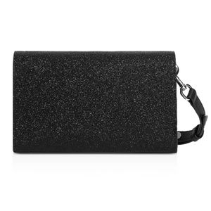 ALLSAINTS Sid Glitter Leather Chain Wallet